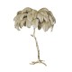 Copper Real Ostrich Feather Floor Lamp Oblique Style